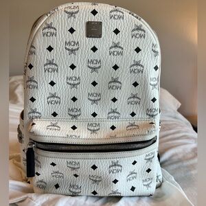 Big White MCM backpack